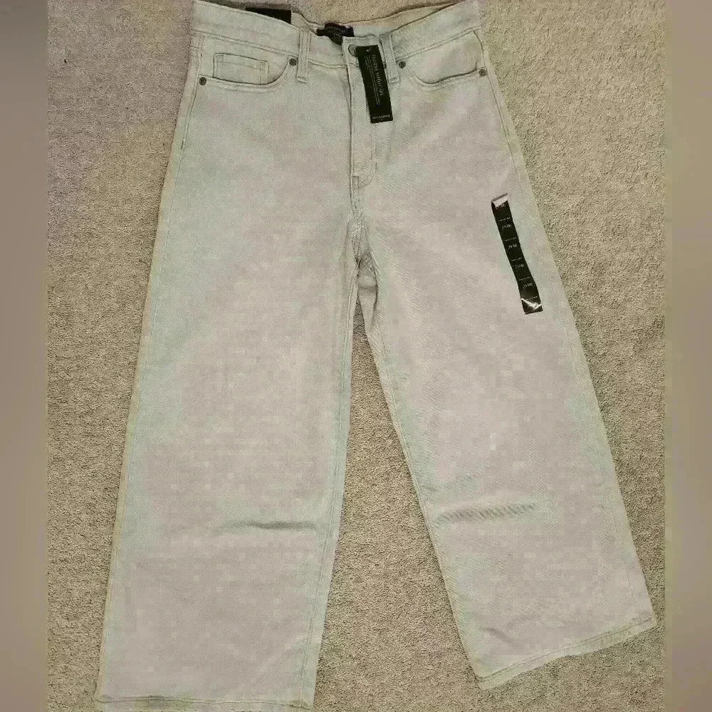 Banana republic wide leg crop jeans